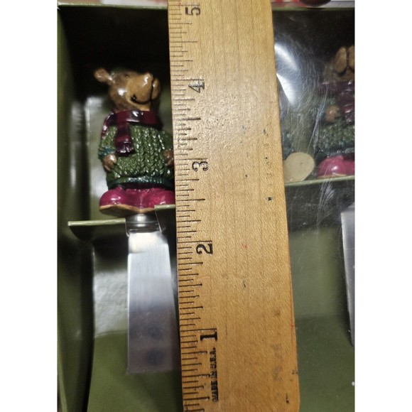 St. Nicholas Square Heartland Reindeer And Bear Spreaders Boxed Set Of Four - Picture 6 of 8